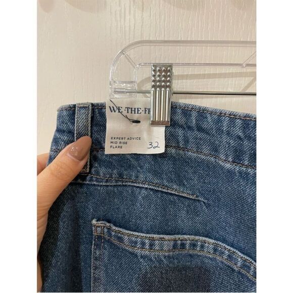 We The Free Expert Advice Mid Rise Flare Free People NWOT Size 32 - Picture 5 of 8